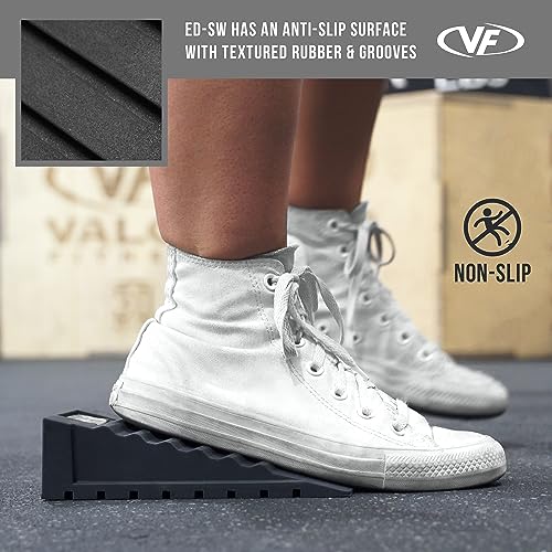 Valor Fitness Adjustable Squat Wedge Blocks, Heel Elevated Squat and Slant Board - Mobility Training, Calf Stretching, Split Squats, Lunges and Lower Body Workouts, 10°, 15° & 25° Inclines