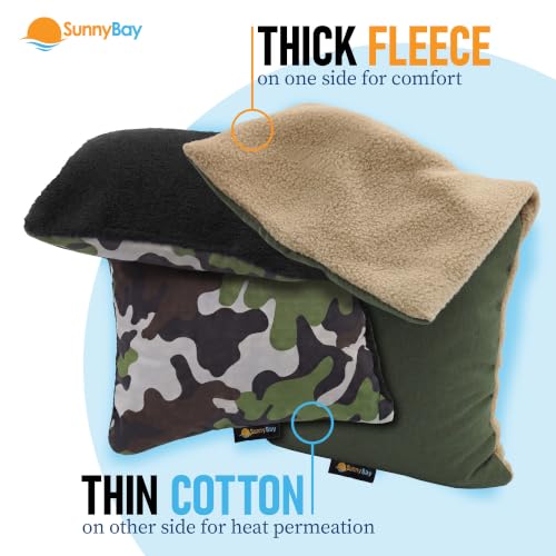 SunnyBay Microwavable Neck and Shoulder Heating Pad, 6x11 Inches, 2 Pack - color: Pack of 2 - Camo