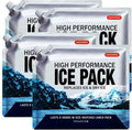 Reusable Ice Packs for Coolers Long Lasting Gel Freezer Packs for Cooler Bag Lunch Box,Keeps Food Cold Fresh (Small Set of 4P) - size: Small-4pk