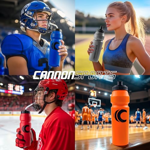 Cannon Sports 1 Liter Sports Water Bottle, 2 Lids, BPA-Free (Clear) - color: Clear