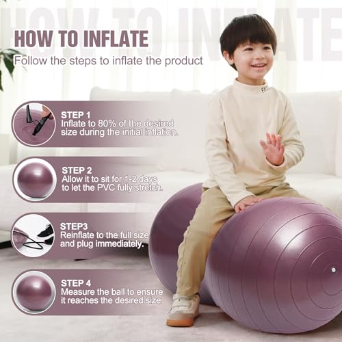 INPANY Peanut Exercise Ball for Labor, Physical Therapy & Fitness - color: Rose Gold