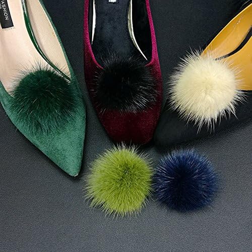 Tinkerbell Pom Poms for Shoes Fluffy Shoe Clips Pompoms, 1 Pair
