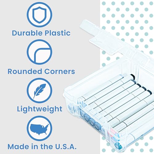 ArtBin 6953AB ClearView 6" x 6" Box Art & Craft Organizer, [1] Plastic Storage Case, Clear
