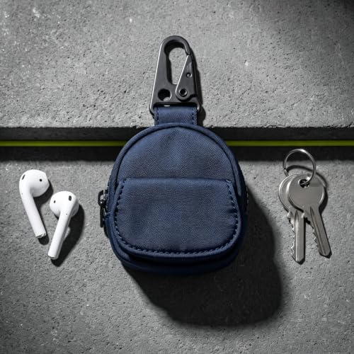 Mini Belt Loop Pouch, Clip-On Waist Pack for Earphones Keys, Portable Multifunctional Organizer (Blue,8 * 6 * 3cm)