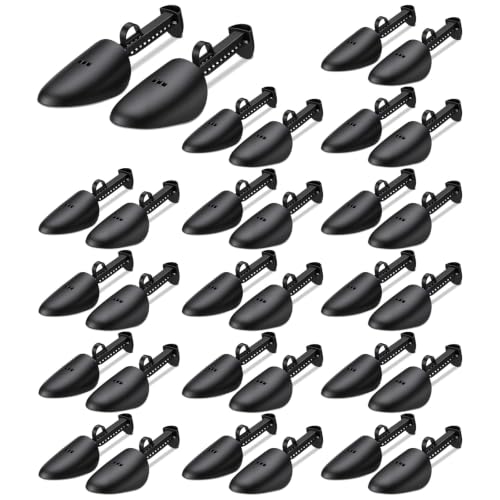 VZZNN 16 Pairs Plastic Shoe Stretcher Men, Adjustable Shoe Trees