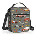 Clastyle Car Insulated Kid Lunch Bag for Boy Lunch Box, Red Fire Truck - color: Fire Truck