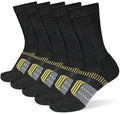 Suaskk Womens Cushioned Breathable Athletic Running Crew Socks 5 Pairs - color: Black 5 Pairs, size: 6-9