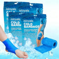 4 Packs Ice Tape - Instant Cooling and Compression Tape for Athletes, No Refrigeration Needed, Self Stick Bandage Wrap for Pain & Swelling Relief (Blue) - color: Blue-4pack