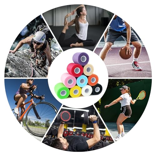 10‑Pack 2.75 Inch Athletic Pre‑Wrap Tape