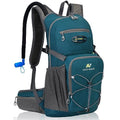 N NEVO RHINO Hydration Backpack, 18L Hiking Backpack with 3L Water Bladder - color: Lake Blue