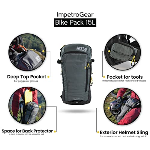 15L Biking Backpack for Men and Women - Large Capacity Hiking Backpack - Water Repellent Mountain bike Backpack - Lightweight and Waterproof Outdoor Backpack for Traveling and Camping - style: Bike Backpack