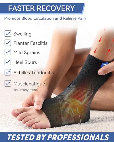 Ankle Brace with Gel Pad 3D Knit-Ankle Compression Sleeve