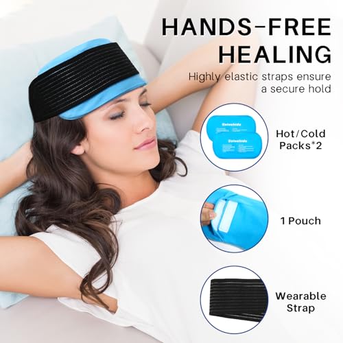 Ice Packs for Injuries Reusable Gel 2 Hot Cold Compress Therapy Pack - color: Blue, size: Medium 10 X 5.5 Inch