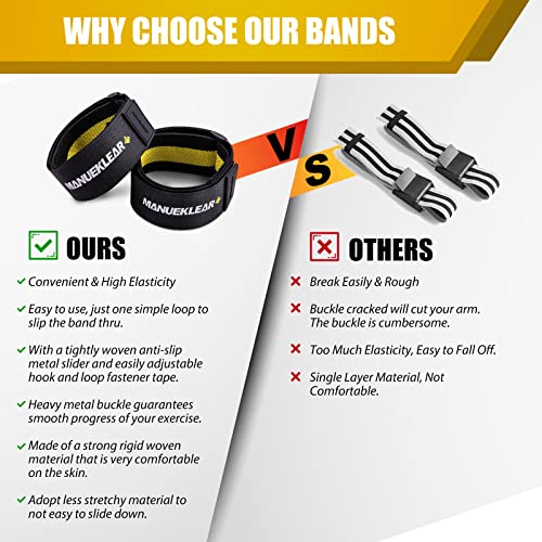 MANUEKLEAR Blood Flow Restriction Bands for Women Butt Lift - color: Black