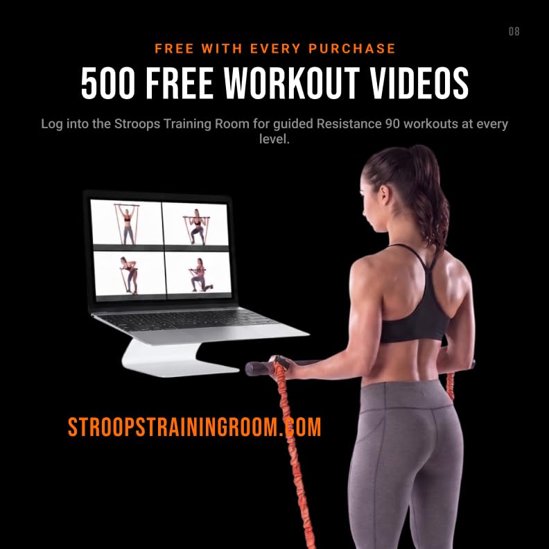Stroops Slastix Dual Resistance Bands Training Kit - 90 System - color: Orange, size: Very Heavy
