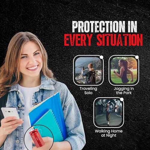 Police Magnum Keychain Pepper Spray Flip Top Safety 2 Pack 1/2oz - Maximum Heat Strength OC with Dye - Tactical Small Compact Case Holder - for Women & Men's Self Defense - Made in The USA - color: RED