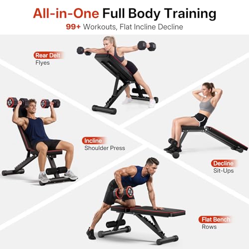 Multi-Function Compact Weight Bench Set Home Gym - color: Black 2.0