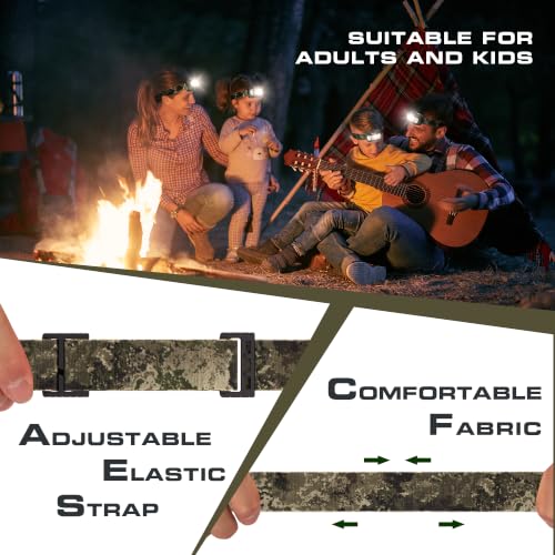 EverBrite Headlamp, 300 Lumens LED Head Lamp for Kids & Adults, Red Light - color: Camo