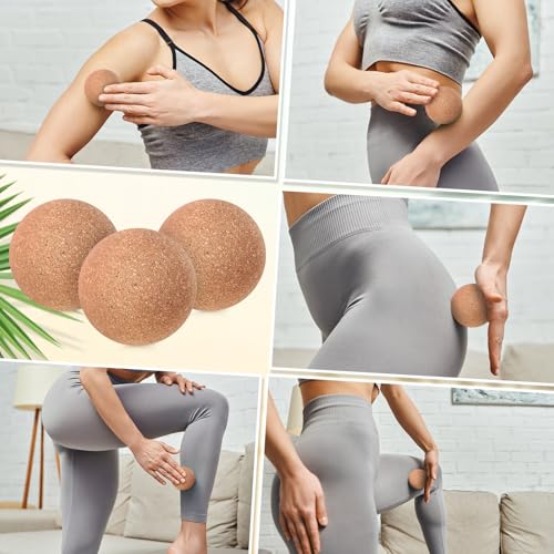 Seenelling 50 Pcs Cork Massage Ball Myofascial Release Therapy, 2 Inch - size: 2 inches