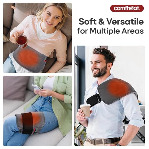 10000mAh Cordless Heating Pad for Back, Portable Rechargeable
