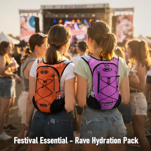 Lightweight Hydration Backpack, Running Backpack with 2L Water Bladder - color: Pink