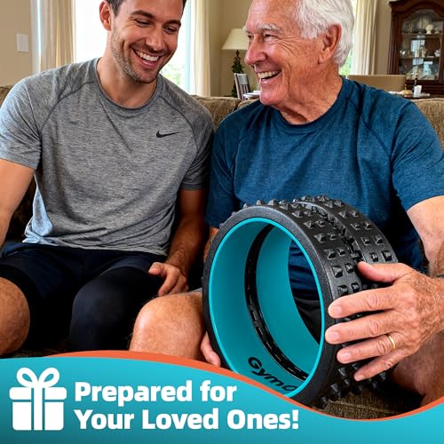 GymCope 10in Back Roller, Foam Roller for Exercise, Spine-Safe Groove