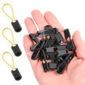 25 Pack Zipper Pull Tabs Cord Ends Tips, Shoe Lace End Tips Cord Lock Clips Cords Ends Tip Zipper Clips Replacement Quick No Tied Shoelace for Handbags Backpacks Marathon Running Shoe