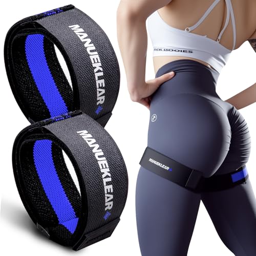 MANUEKLEAR Blood Flow Restriction Bands for Women Butt Lift - color: Blue