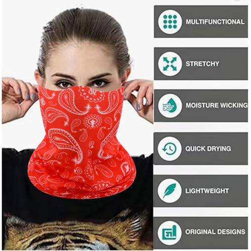 Face Mask Multi Bandana Neck Gaiter Seamless Magic Headband Outdoor Face Scarf for Dust Wind and UV Resistance - color: No15