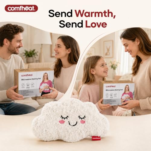 Microwave Unscented Heating Pad for Pain Relief, Moist Heat Pack - style: Cloud