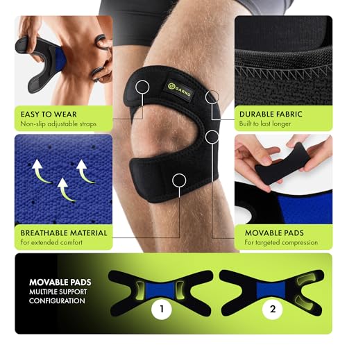 GARNO Knee Brace for Women & Men, Patellar Tendon Support Strap (XL/2XL) - size: X-Large/2X-Large (Pack of 1)
