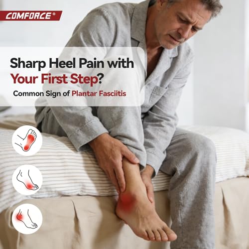 Plantar Fasciitis Night Splint Sock & Arch Support-24 Hour Heel Pain Relief - color: Black