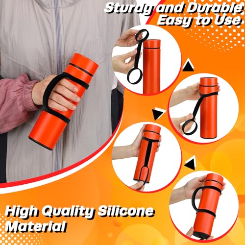 10 Pcs Water Bottle Carrier Grip Portable Silicone Band Holder Strap Handheld Water Bottle Handle Strap for Summer Outdoor Bike Gym Running Jogging Sport Accessories