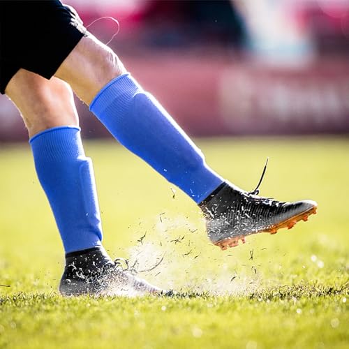 HUIOP Sock,Running Leg Socks, 1 Pair Shin Guard Socks Men Women Soccer Shin Socks Football Calf Sleeves - color: Blue
