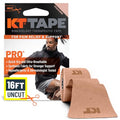 KT Tape, Pro Synthetic Kinesiology Athletic Tape, 16’ Uncut Roll - color: Stealth Beige