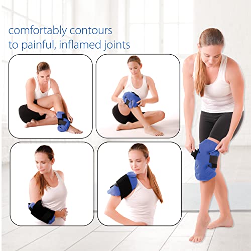 Reusable Hot & Cold Therapy Pack for Knee, Back, Shoulder & Ankle Pain (One Size) - size: Clover 11.5 x 11.5 Inch