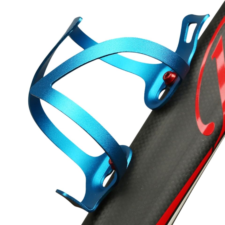 Aluminum Bike Water Bottle Holder, Water Bottle Cages for Bike (Blue) - color: Blue