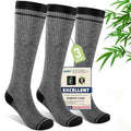 Compression Socks Women & Men 15-20 mmHg for Flying - color: I5-3pairs (Light Gray), size: Small-Medium