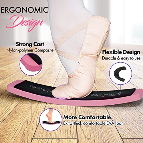 Zenmarkt Turning Board for Dancers, Cheerleaders, Gymnasts, Ice Skaters - color: Pink