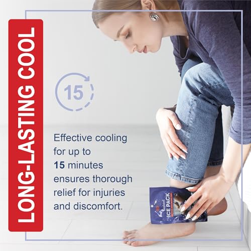Instant Ice Cold Packs - 30 Individual Packs (7”x5”) Cold Therapy Ice Packs for Pain Relief, Inflammation, Swelling, Sprains, Sprained Muscles, Toothache - Sport Temp