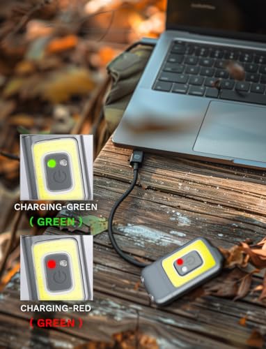 Yls Running Light for Runners Rechargeable, 5 Lighting Modes LED Clip On Flashlight, Portable Weaterproof Hat Lights, Walking Light for Night Walking, Running, Camping, Hiking, Jogging - color: Charcoal Gray