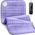 Heating Pad for Back Pain Relief - 24"x12" Electric Heating Pad - size: 12"X 24"-Purple