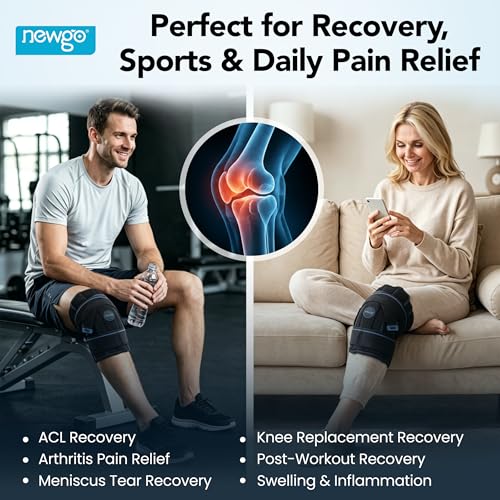 NEWGO Knee Ice Pack, 2-Hour Cold Therapy for Post-Surgery Relief
