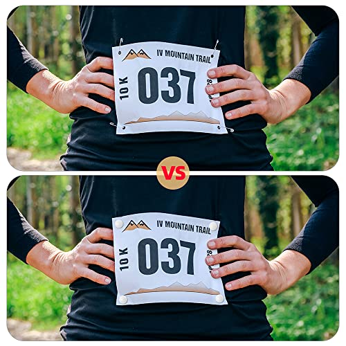 Black Volcanic- Race Bib Magnets Black and White Running bib Magnets, Cycling, Triathlon with Metal Case