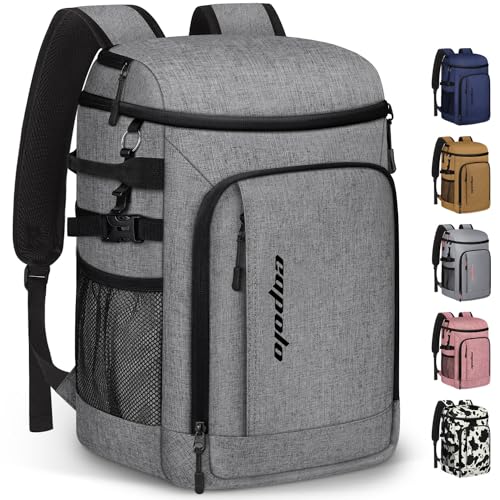 Capolo Cooler Backpack Insulated Leak Proof for Women Men Soft Cooler Bag - color: Grey, size: 45 Cans