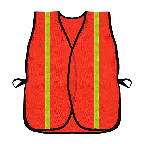 zojo High Visiblity Reflective Mesh Safety Vest Bulk 10 Pack - color: 10pcs-neon Orange Updated