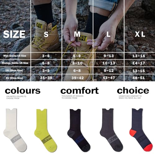 BRISIRA Coolmax Bamboo Viscose Compression Running Socks Crew Mid Calf - color: 2 Pairs Black Full Cushion, size: 6-9