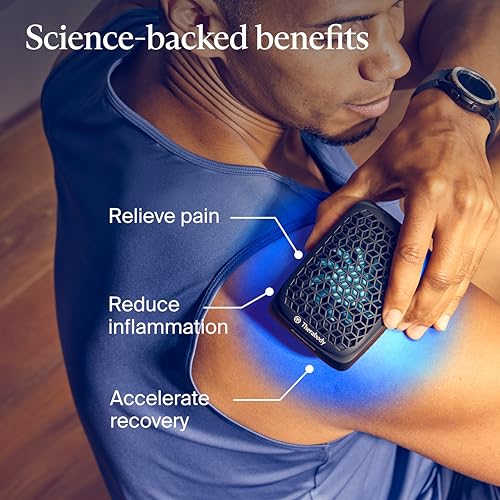 Therabody RecoveryTherm Cube - Instant Heat, Cold and Contrast Therapy for Pain Relief, Aches and Pains, and Muscle Recovery - Portable Hands Free Cryotherapy Machine with Cold Compress & Heating Pad