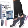 Dr. Arthritis Calf Compression Sleeve for Men and Women, Calf Sleeve & Leg Compression for Shin Splint Relief, Helps with Varicose Vein(Medium, Black, 1 Pair) - color: Black
