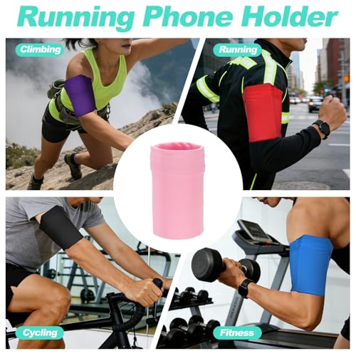 Cell Phone Armband Sleeve, Universal Sports Arm Band Sleeves Pink - color: Pink